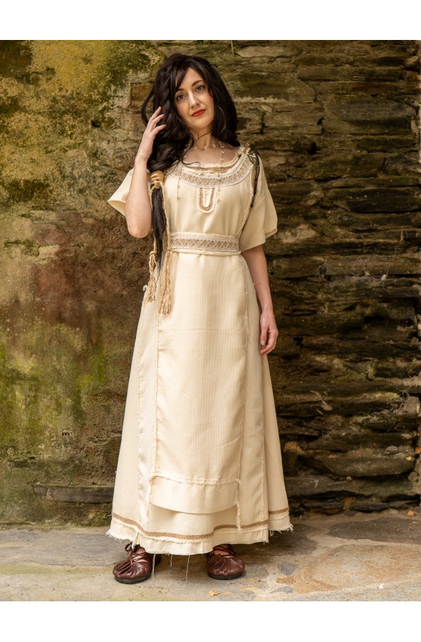 Vestido celta con sobrevestido para...