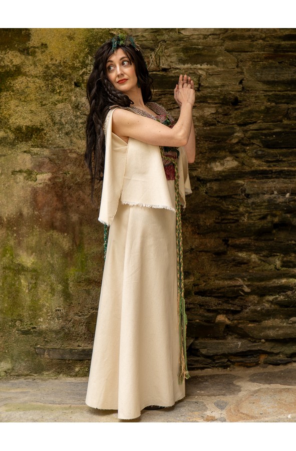 Novia Vestidos Celtas Mujer Vestido De Flores Artesanales Con