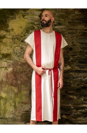 Túnica romana en crema...