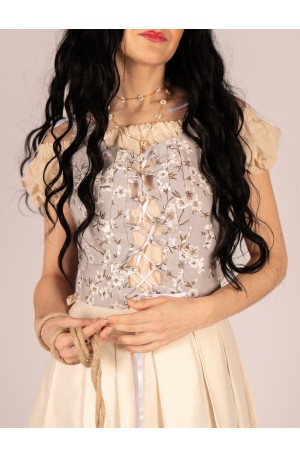 Light grey bodice with...