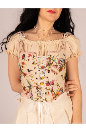 Corsé con estampado de...