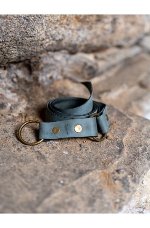 Aged Leather Belt with...