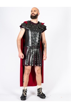 Roman black leather armour...