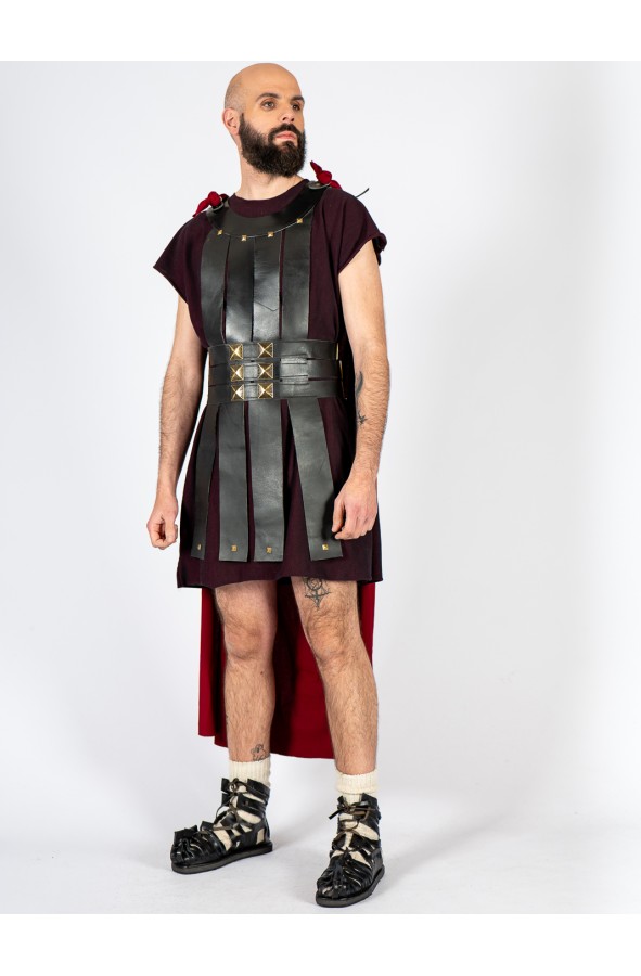 Roman soldier leather armor with strips