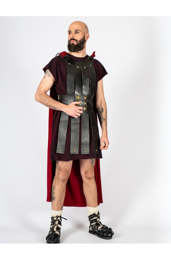 Roman soldier leather armor with strips