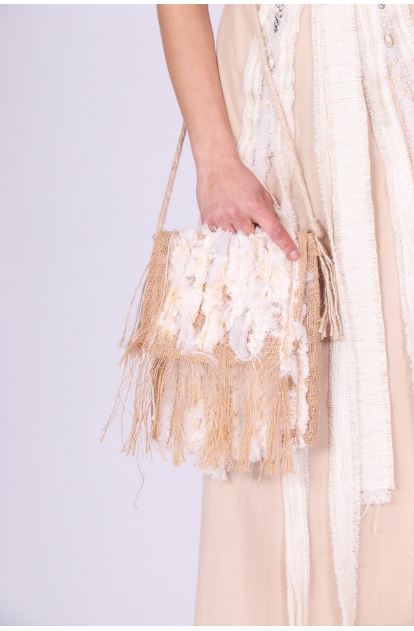 Bolso de yute natural artesano