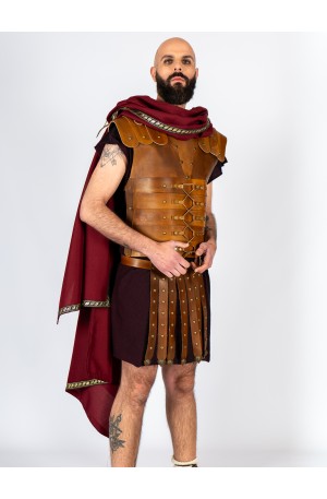 Brown leather lorica...