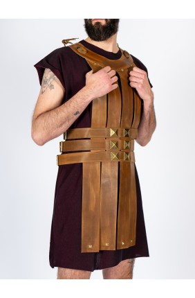 Roman armour in brown...