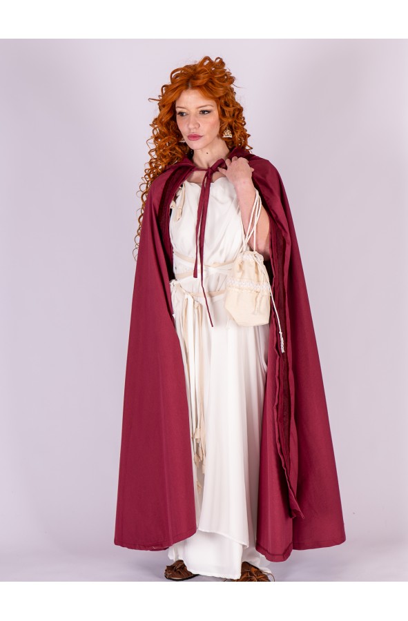 Vestido romano blanco con cintas...