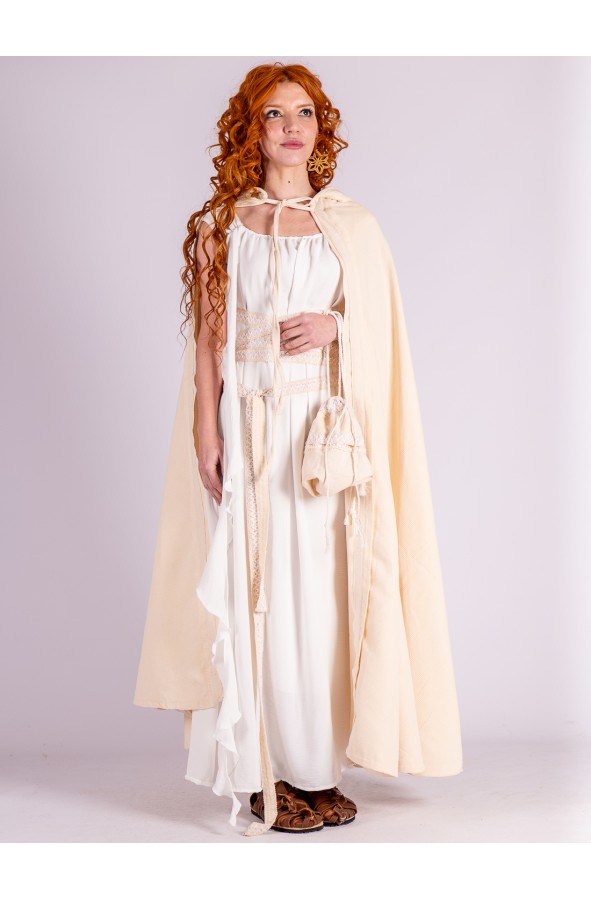 White Roman Dress  Belt