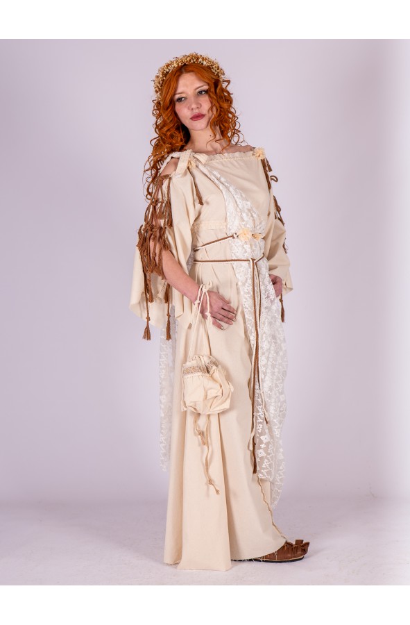 Bolso color crudo artesanal ajustable...