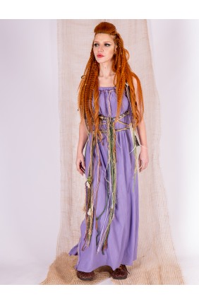 Vestido celta malva con...