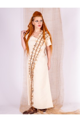 Cream Viking Celtic Dress