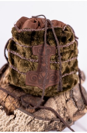 Viking Faux Fur Bag with...