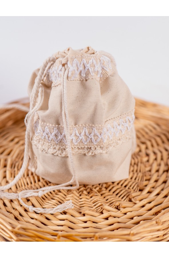 Rustic Celtic Viking Cream Bag with...