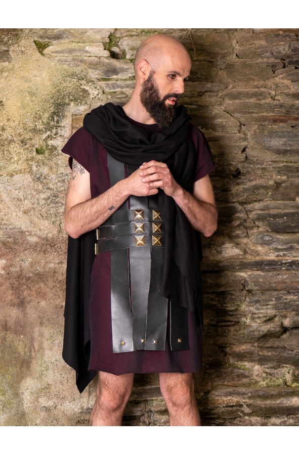 Lightweight Roman Black Leather Armor...